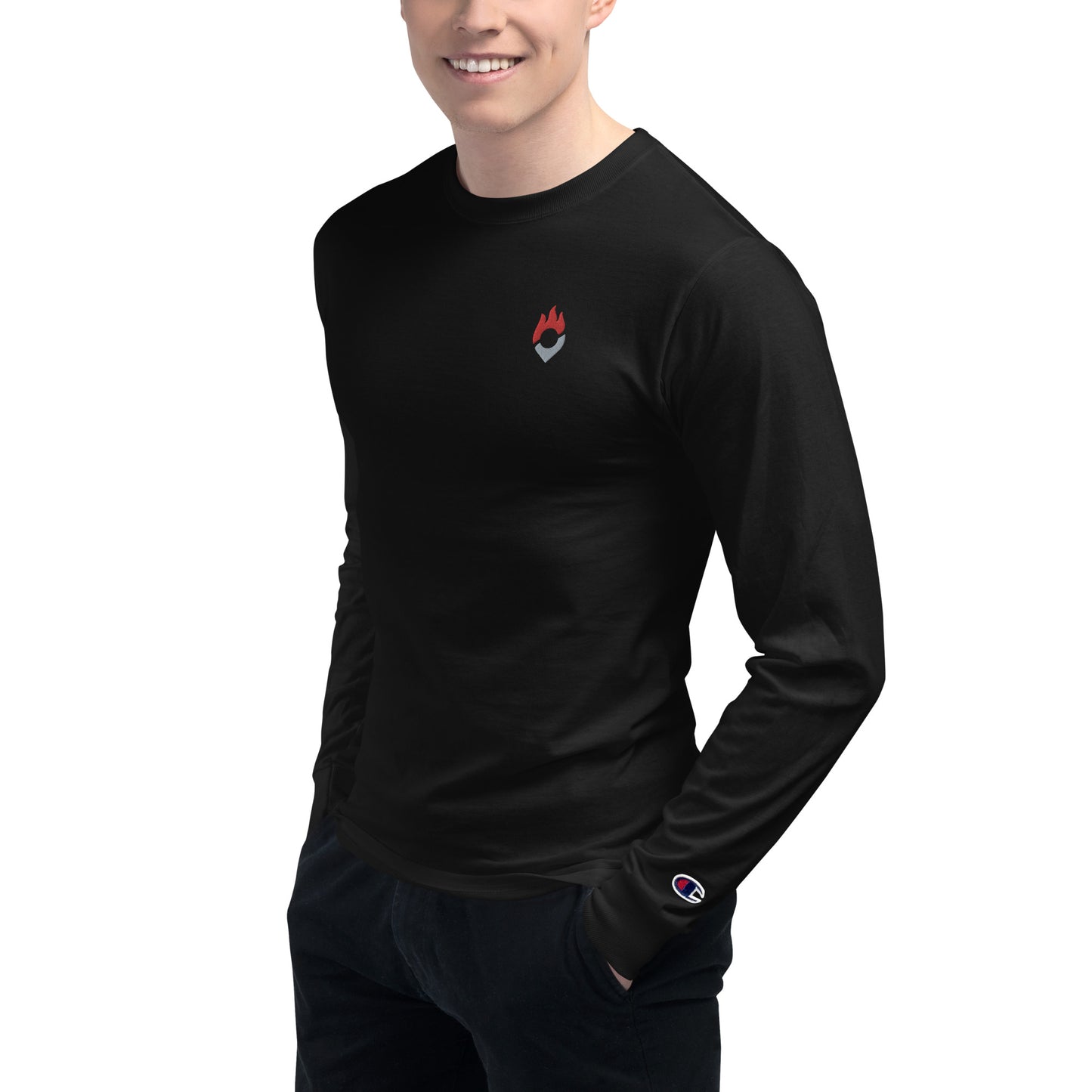 Fantasy Points Logo Men's Champion Long Sleeve Shirt