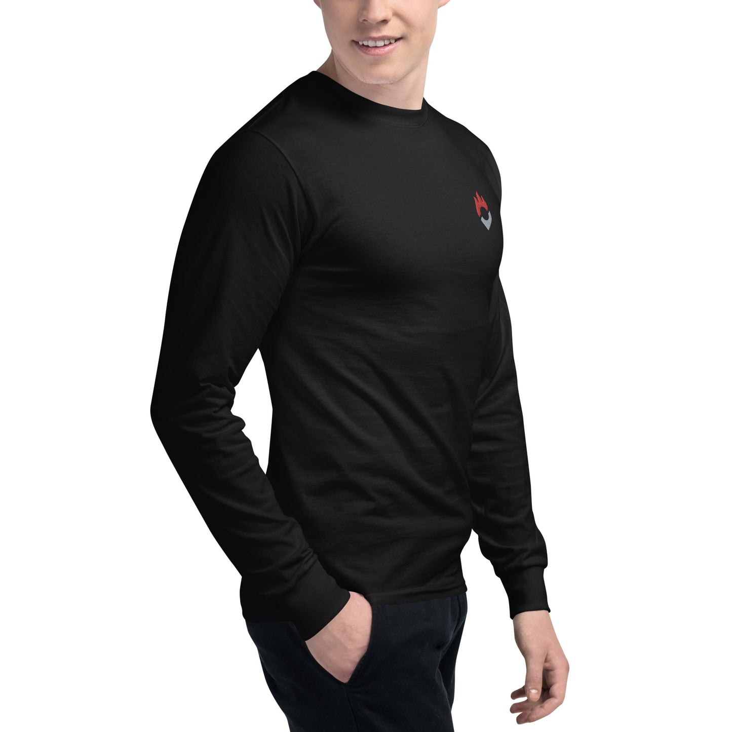Fantasy Points Logo Men's Champion Long Sleeve Shirt
