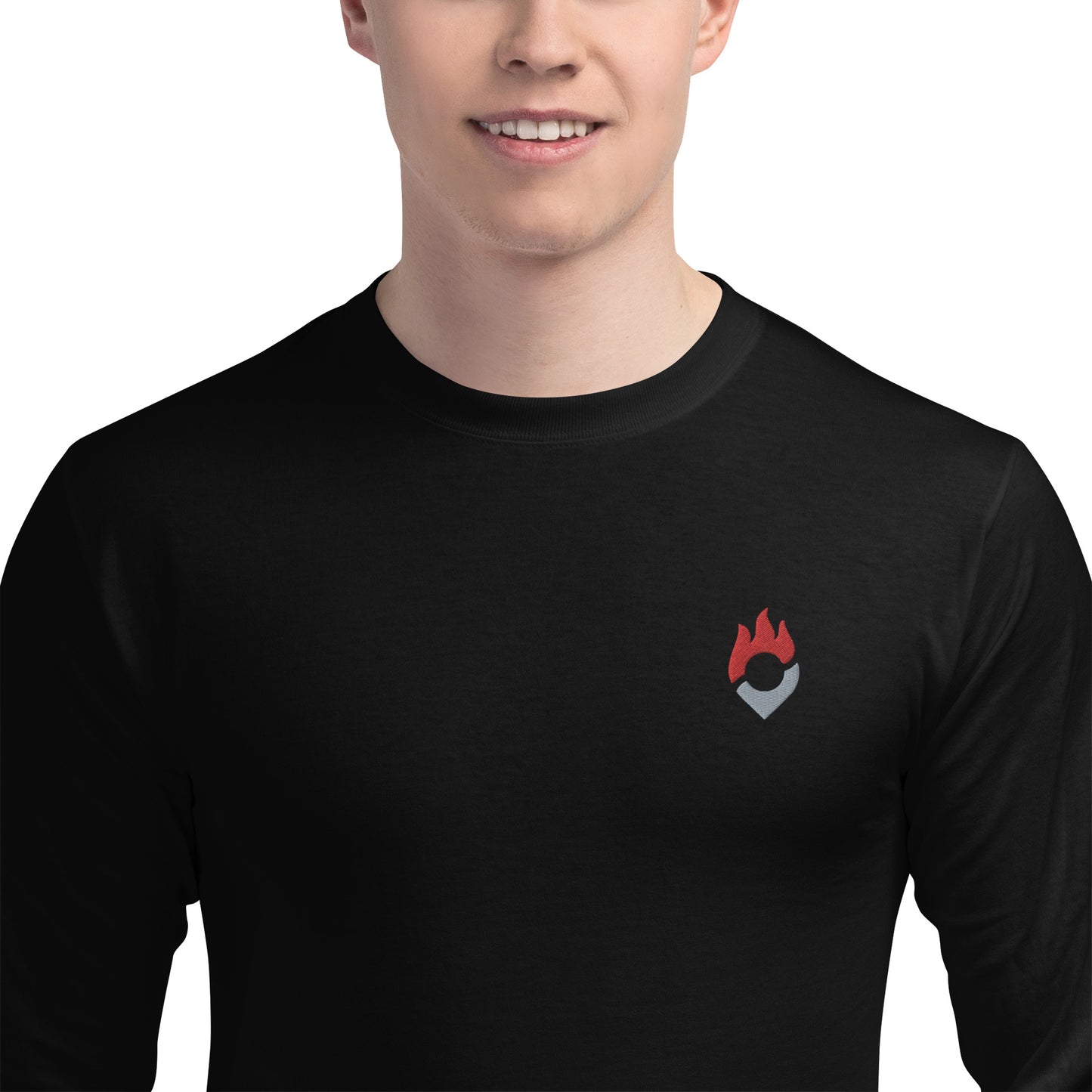 Fantasy Points Logo Men's Champion Long Sleeve Shirt