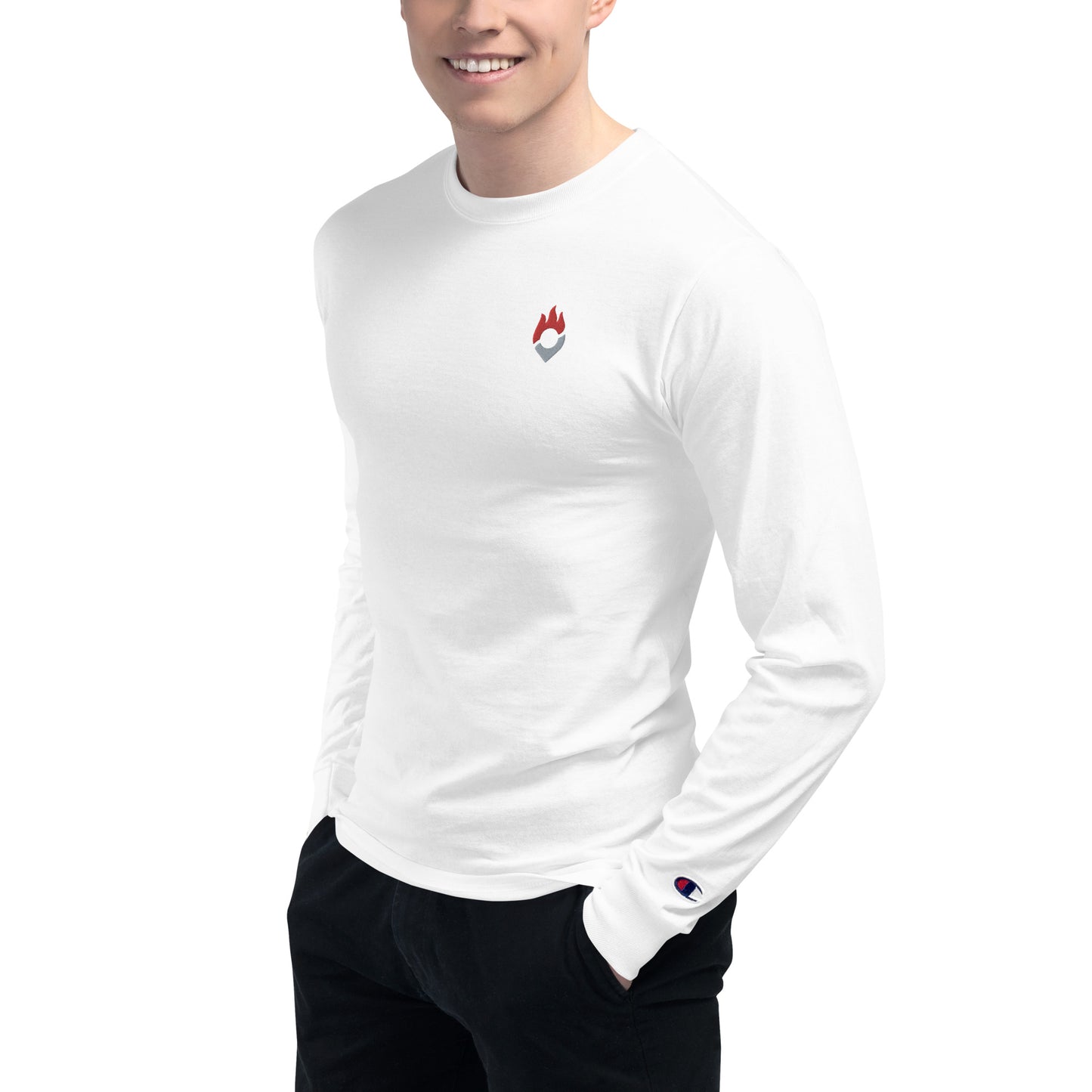 Fantasy Points Logo Men's Champion Long Sleeve Shirt
