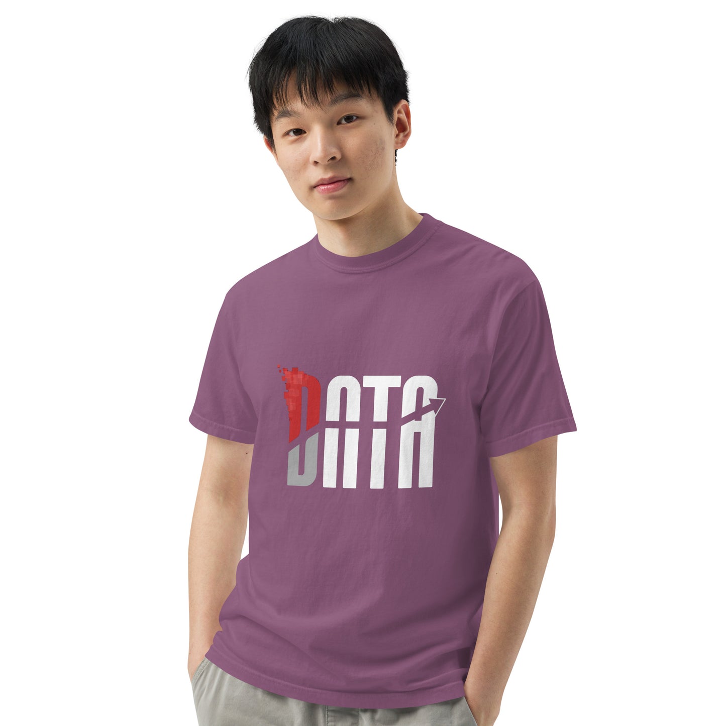 Data Logo Men’s Garment Dyed Heavyweight T-Shirt