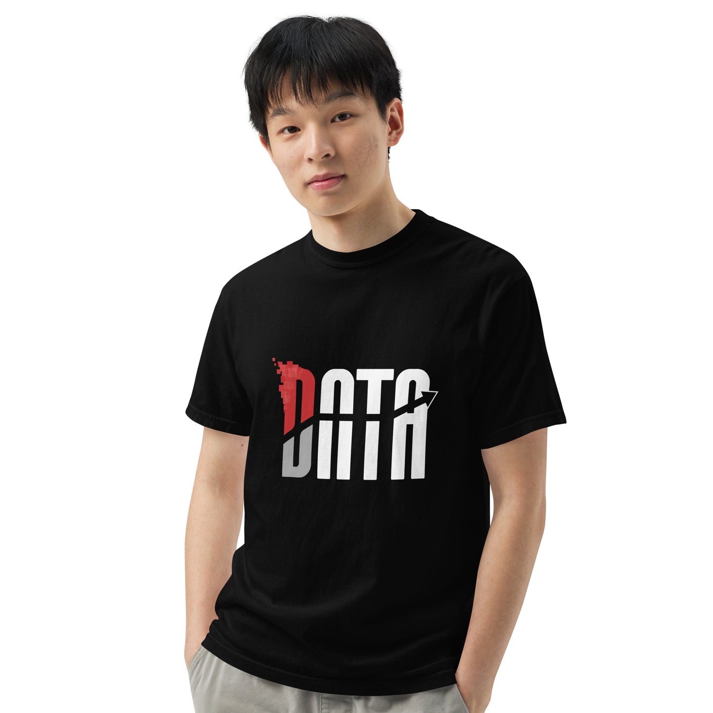Data Logo Men’s Garment Dyed Heavyweight T-Shirt