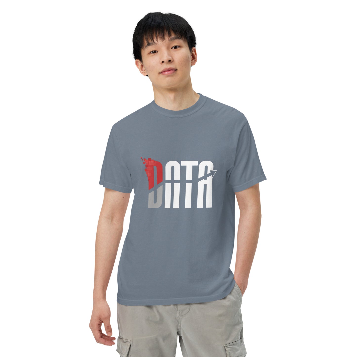 Data Logo Men’s Garment Dyed Heavyweight T-Shirt