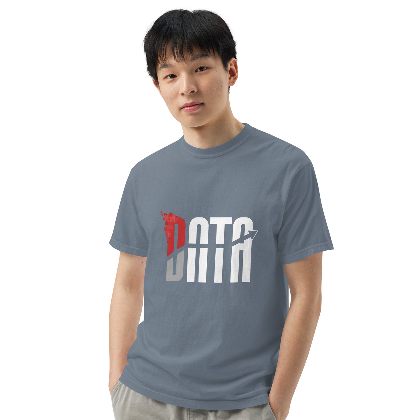 Data Logo Men’s Garment Dyed Heavyweight T-Shirt