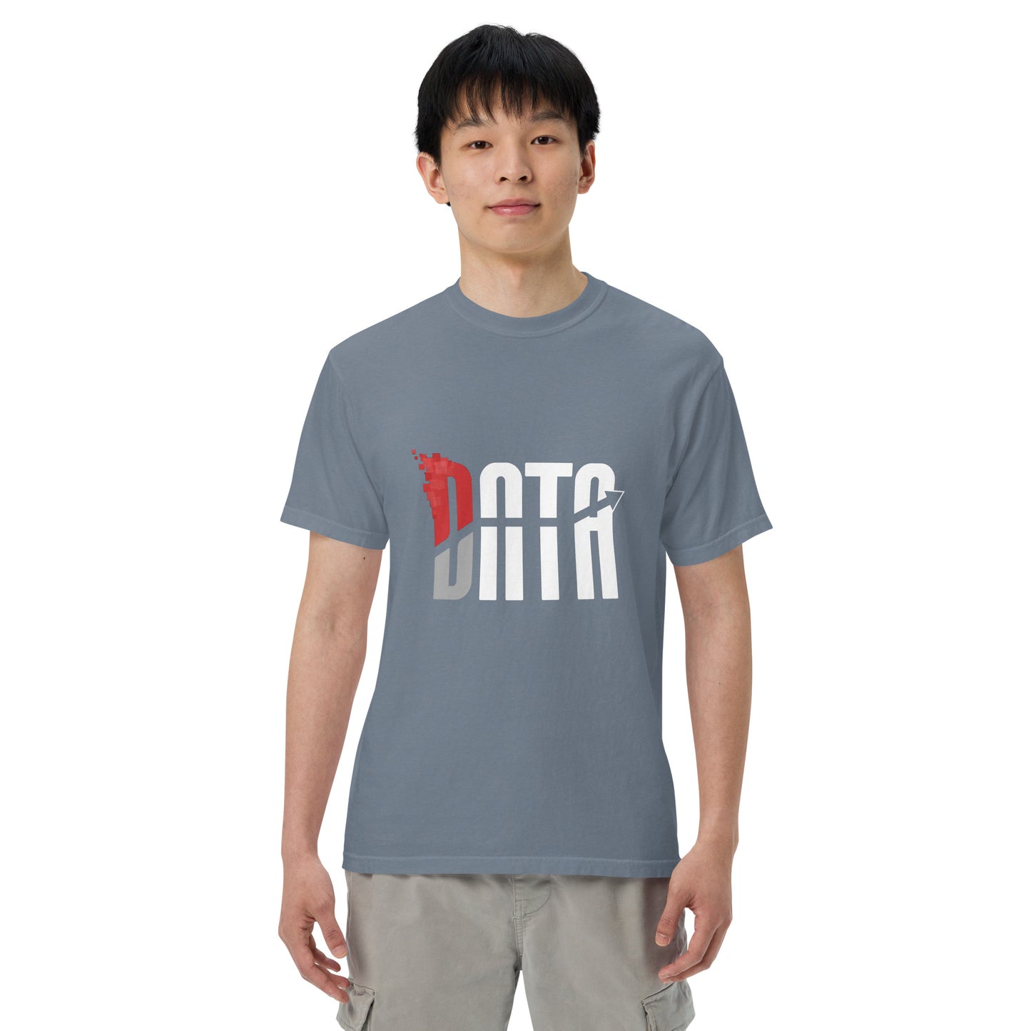 Data Logo Men’s Garment Dyed Heavyweight T-Shirt