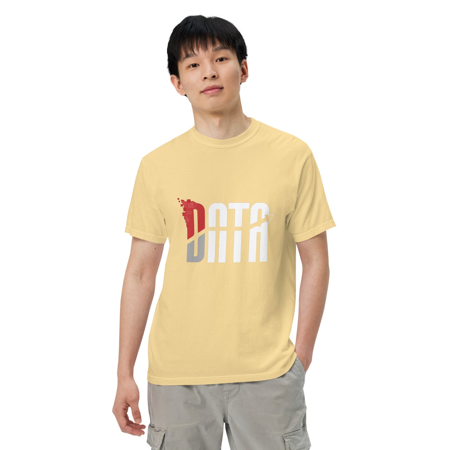 Data Logo Men’s Garment Dyed Heavyweight T-Shirt