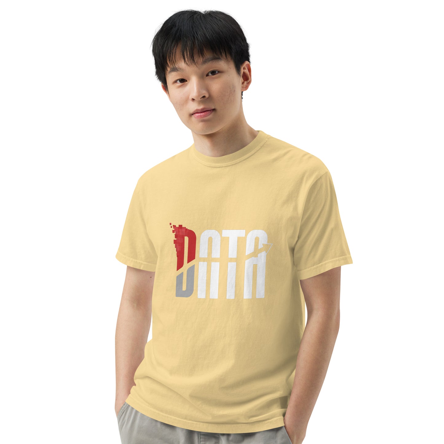 Data Logo Men’s Garment Dyed Heavyweight T-Shirt