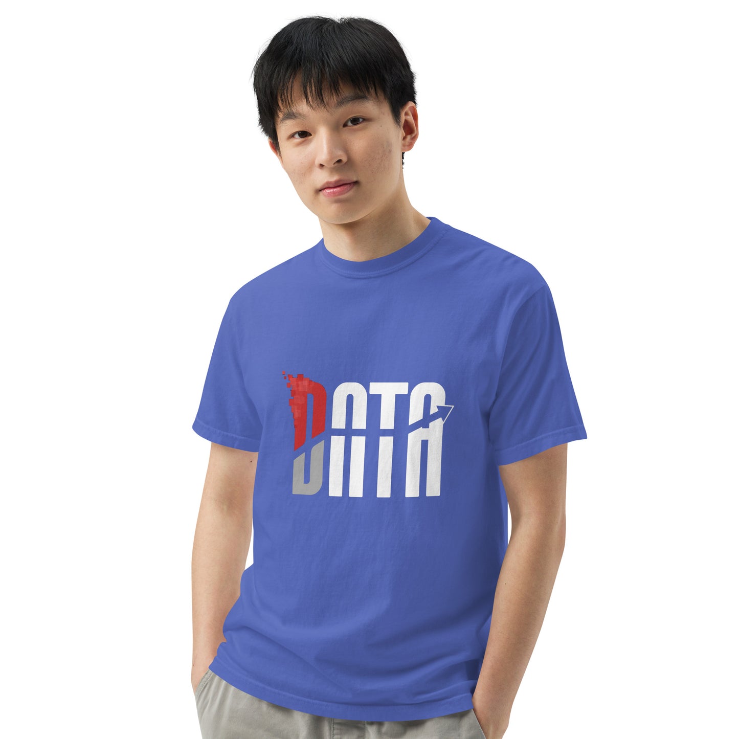 Data Logo Men’s Garment Dyed Heavyweight T-Shirt