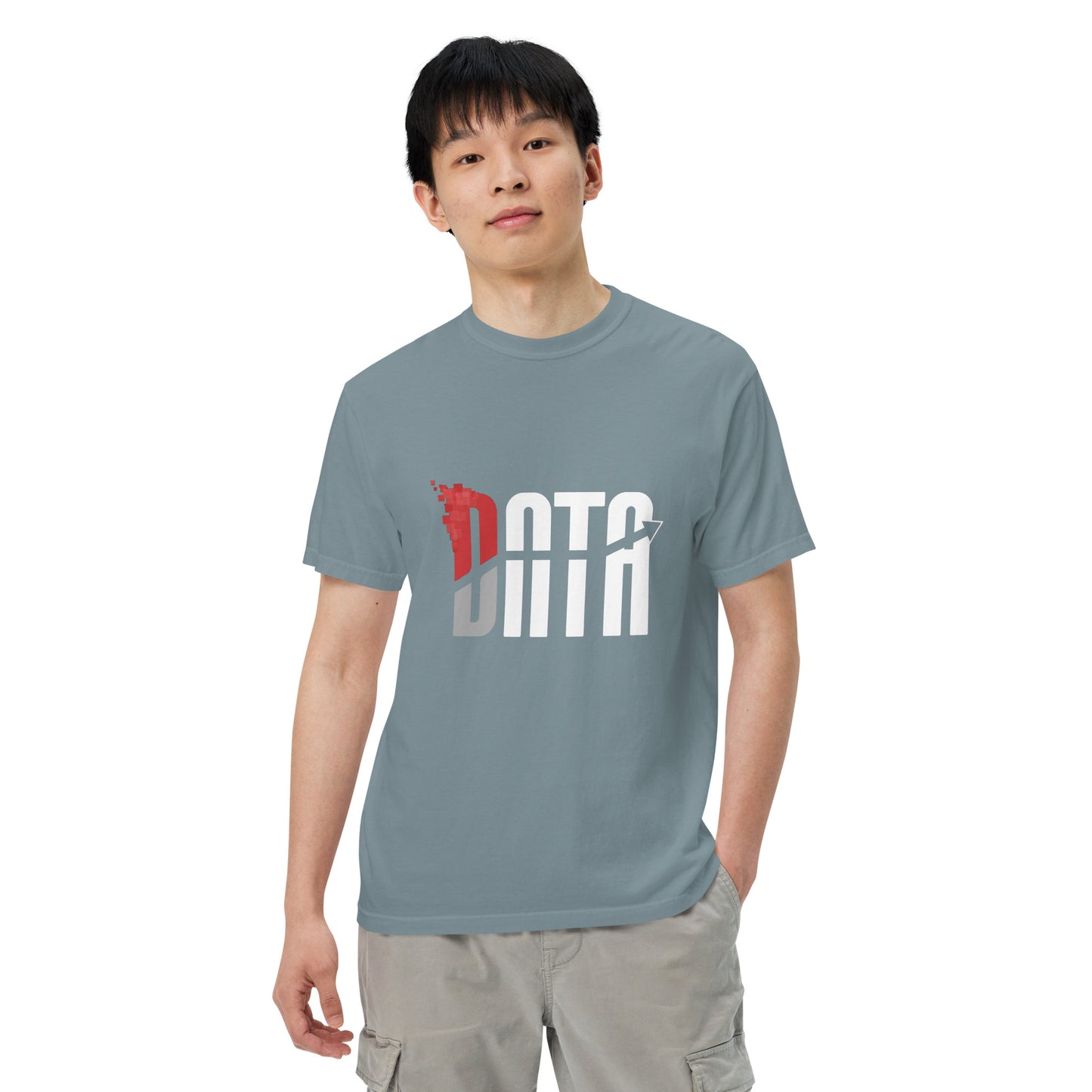 Data Logo Men’s Garment Dyed Heavyweight T-Shirt