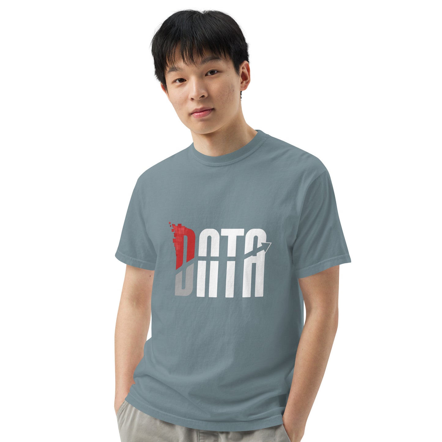 Data Logo Men’s Garment Dyed Heavyweight T-Shirt