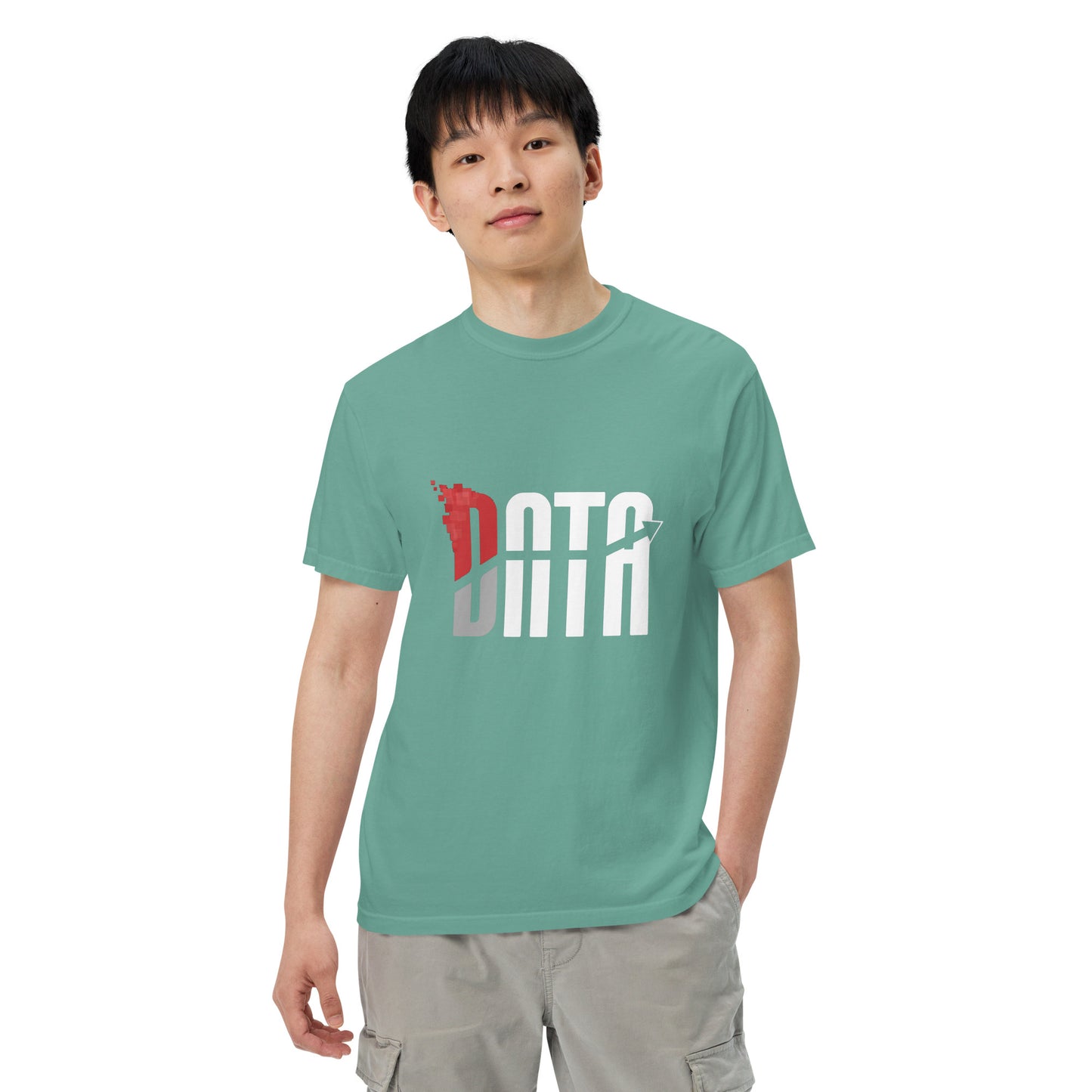 Data Logo Men’s Garment Dyed Heavyweight T-Shirt