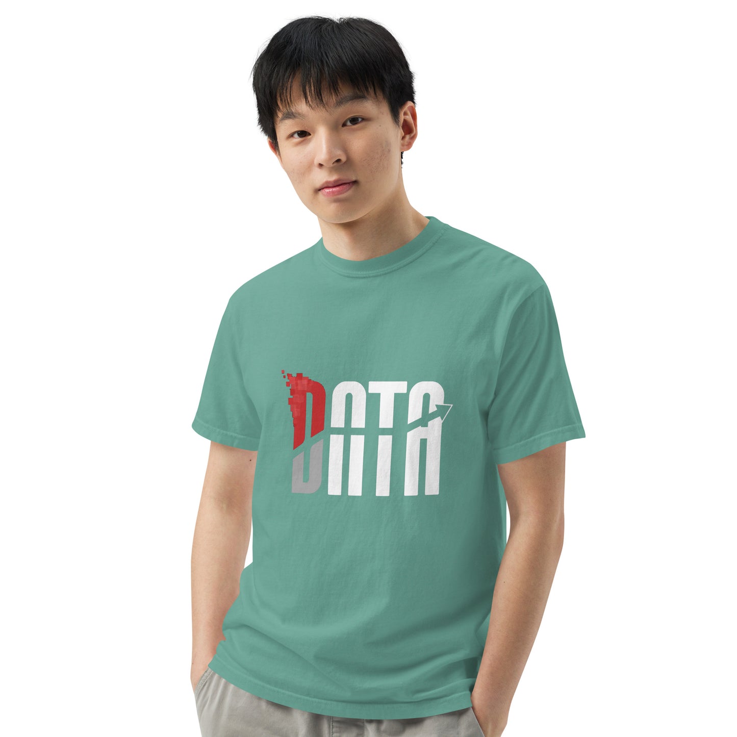 Data Logo Men’s Garment Dyed Heavyweight T-Shirt
