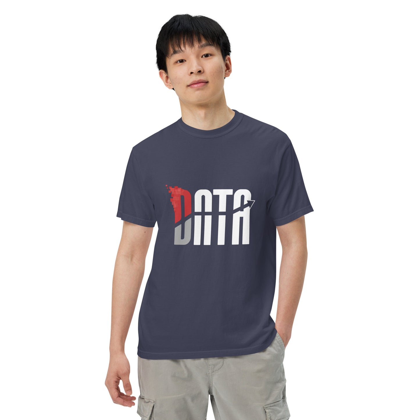 Data Logo Men’s Garment Dyed Heavyweight T-Shirt