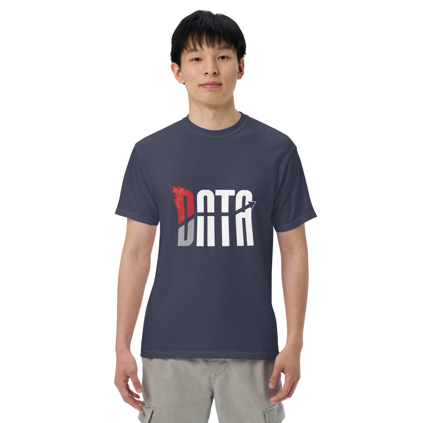 Data Logo Men’s Garment Dyed Heavyweight T-Shirt
