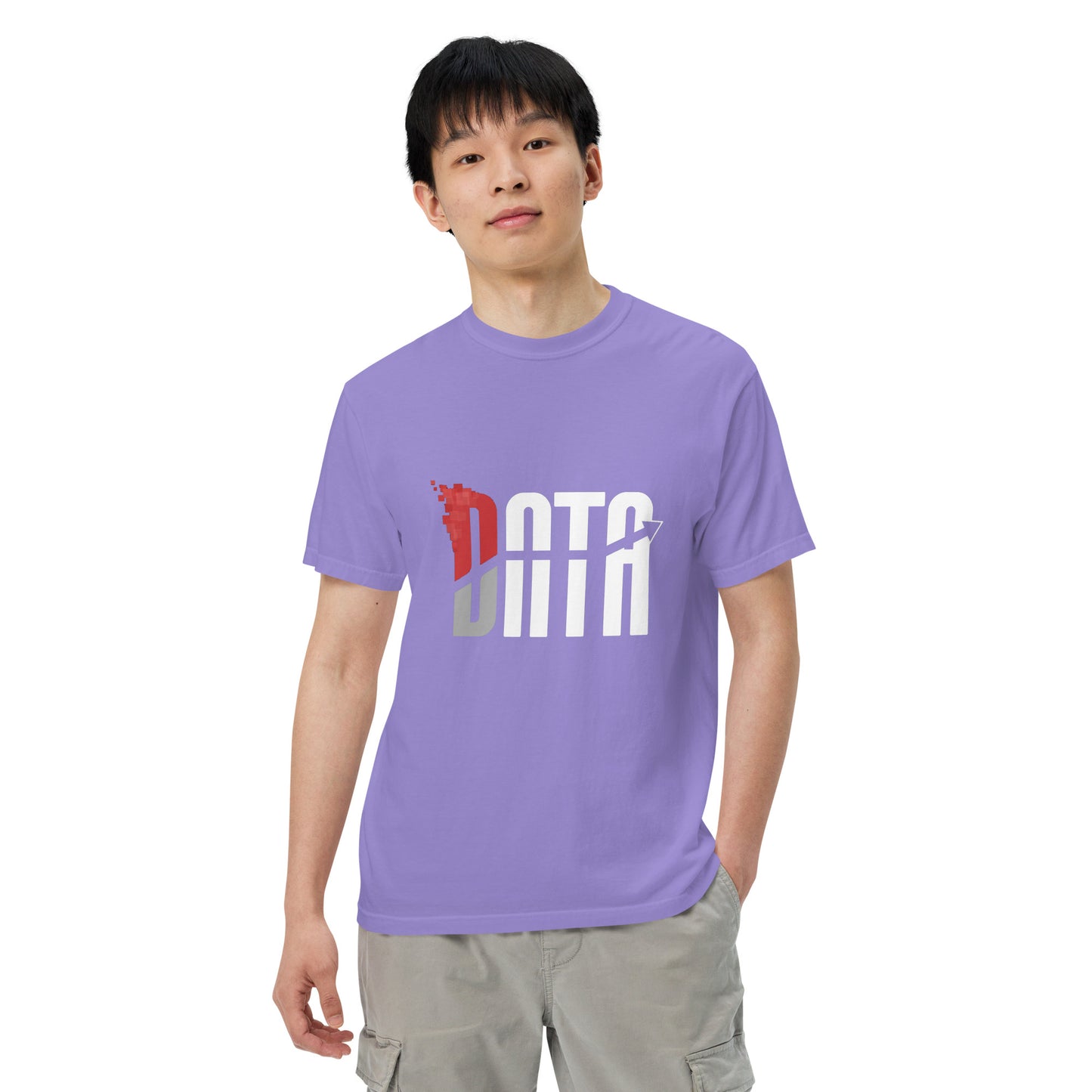 Data Logo Men’s Garment Dyed Heavyweight T-Shirt