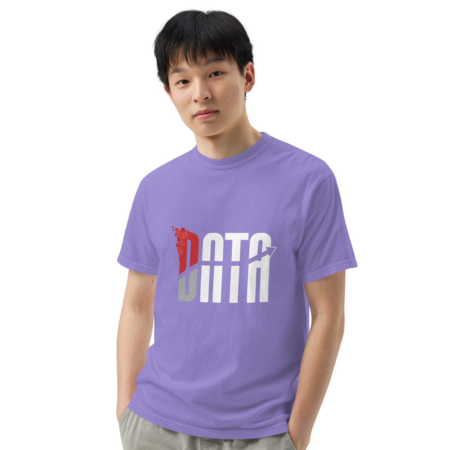 Data Logo Men’s Garment Dyed Heavyweight T-Shirt