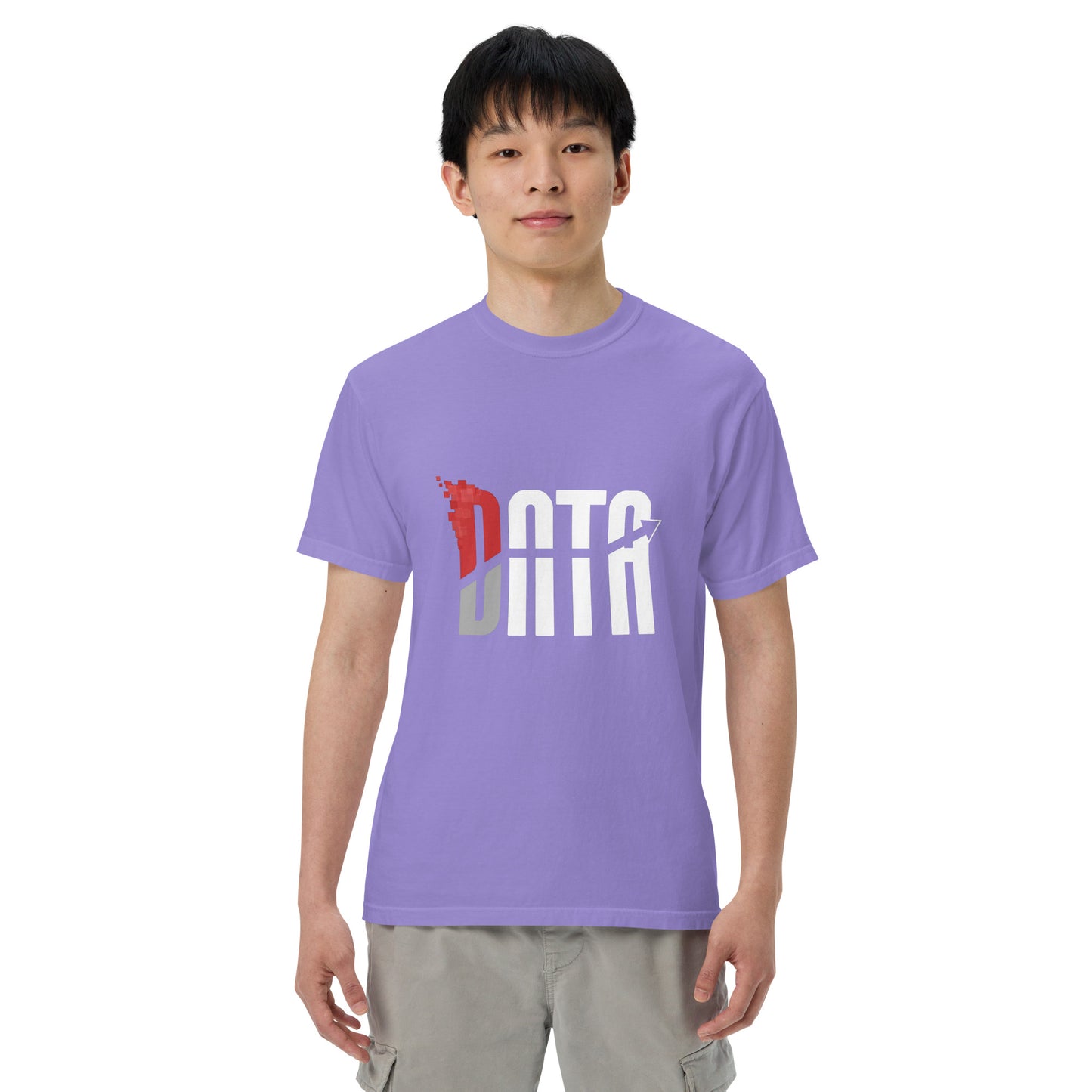 Data Logo Men’s Garment Dyed Heavyweight T-Shirt