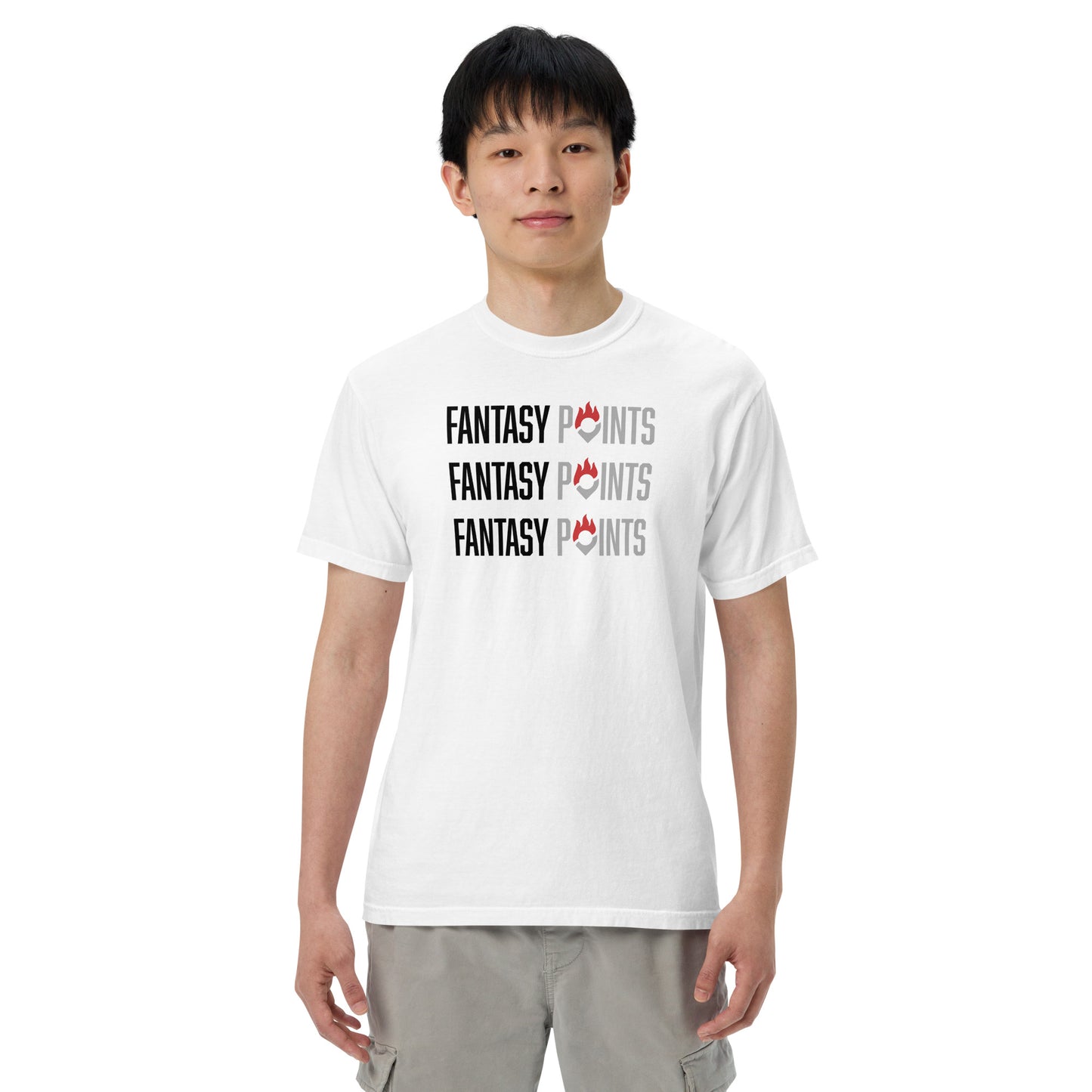 Triple Wordmark Men’s Garment-Dyed Heavyweight T-Shirt