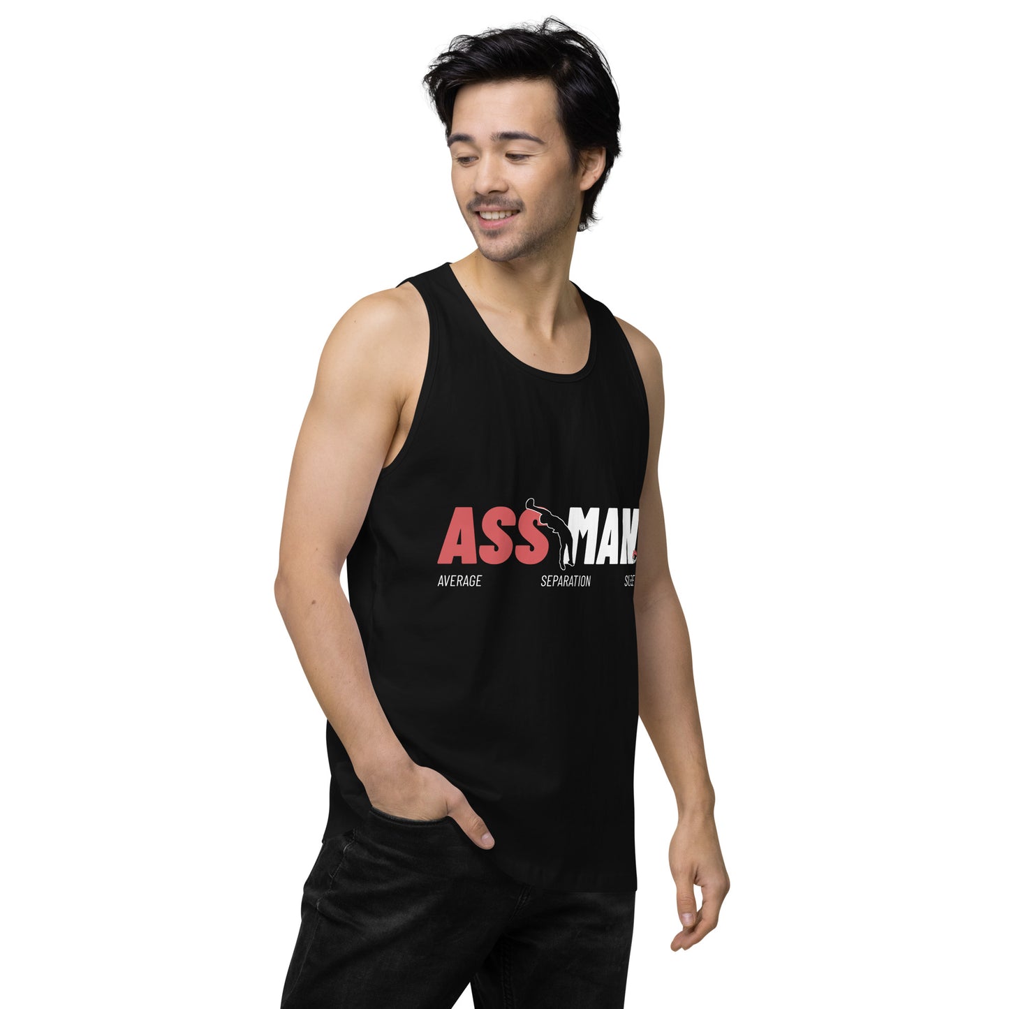 Ass Man Logo Men’s Premium Tank Top