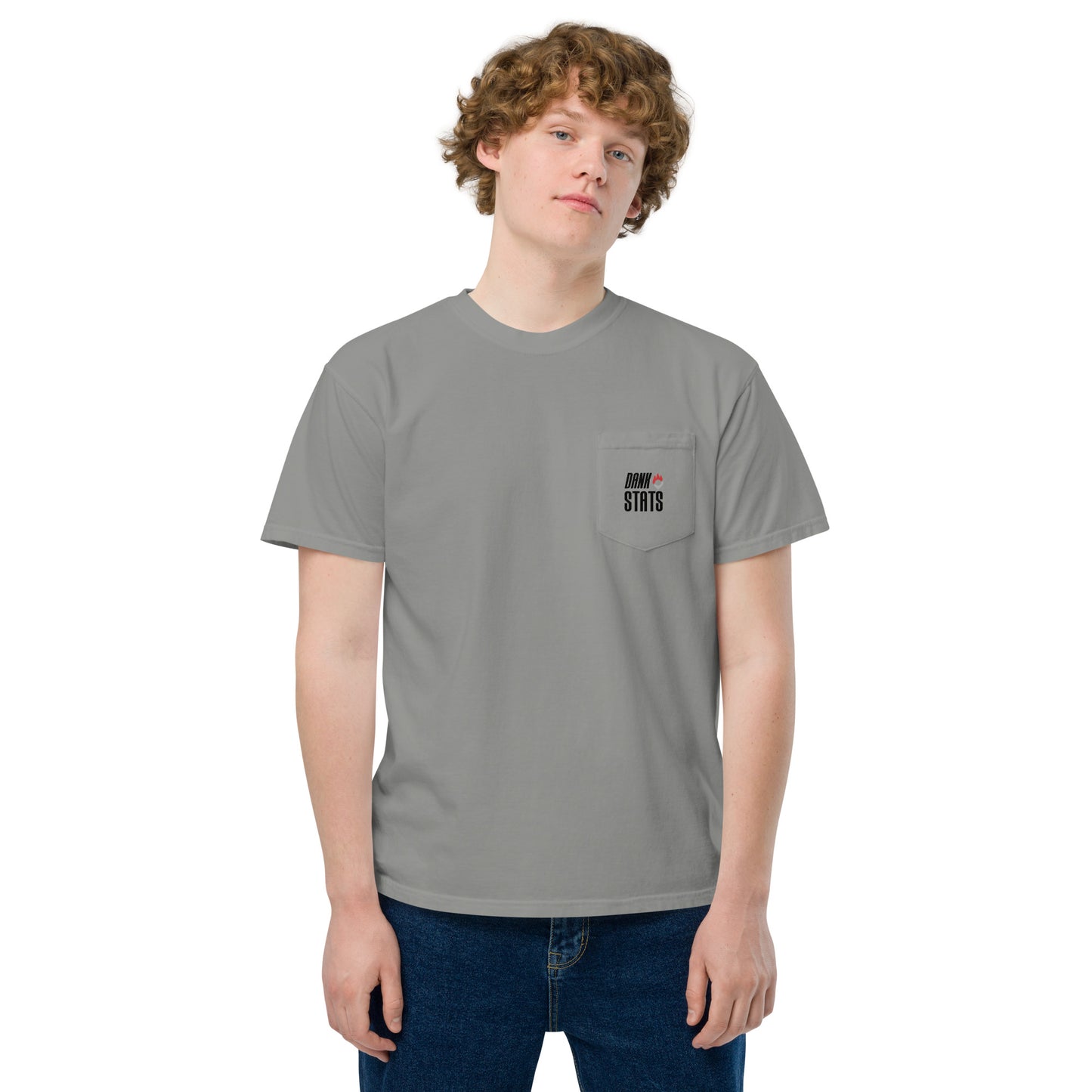 Dank Stats Unisex Garment-Dyed Pocket T-Shirt