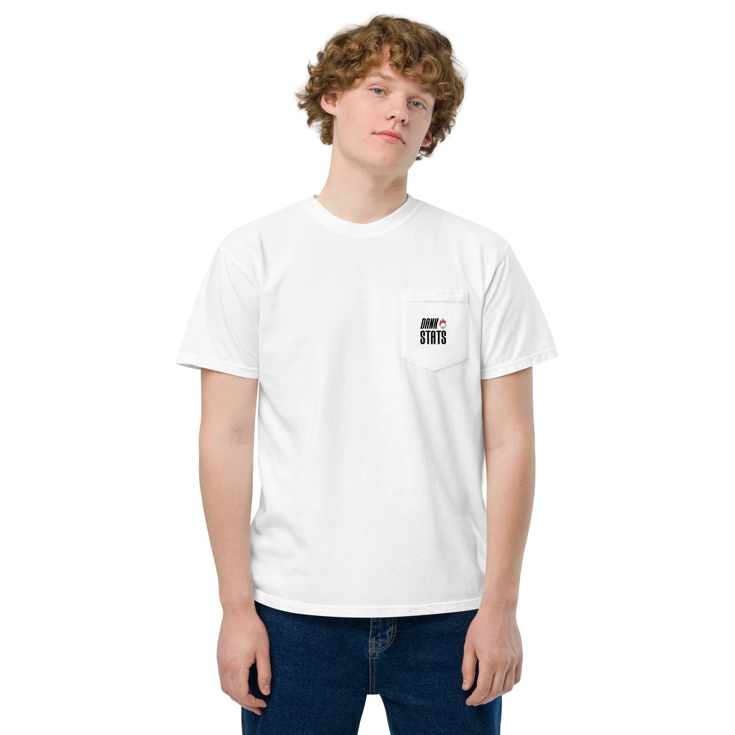 Dank Stats Unisex Garment-Dyed Pocket T-Shirt