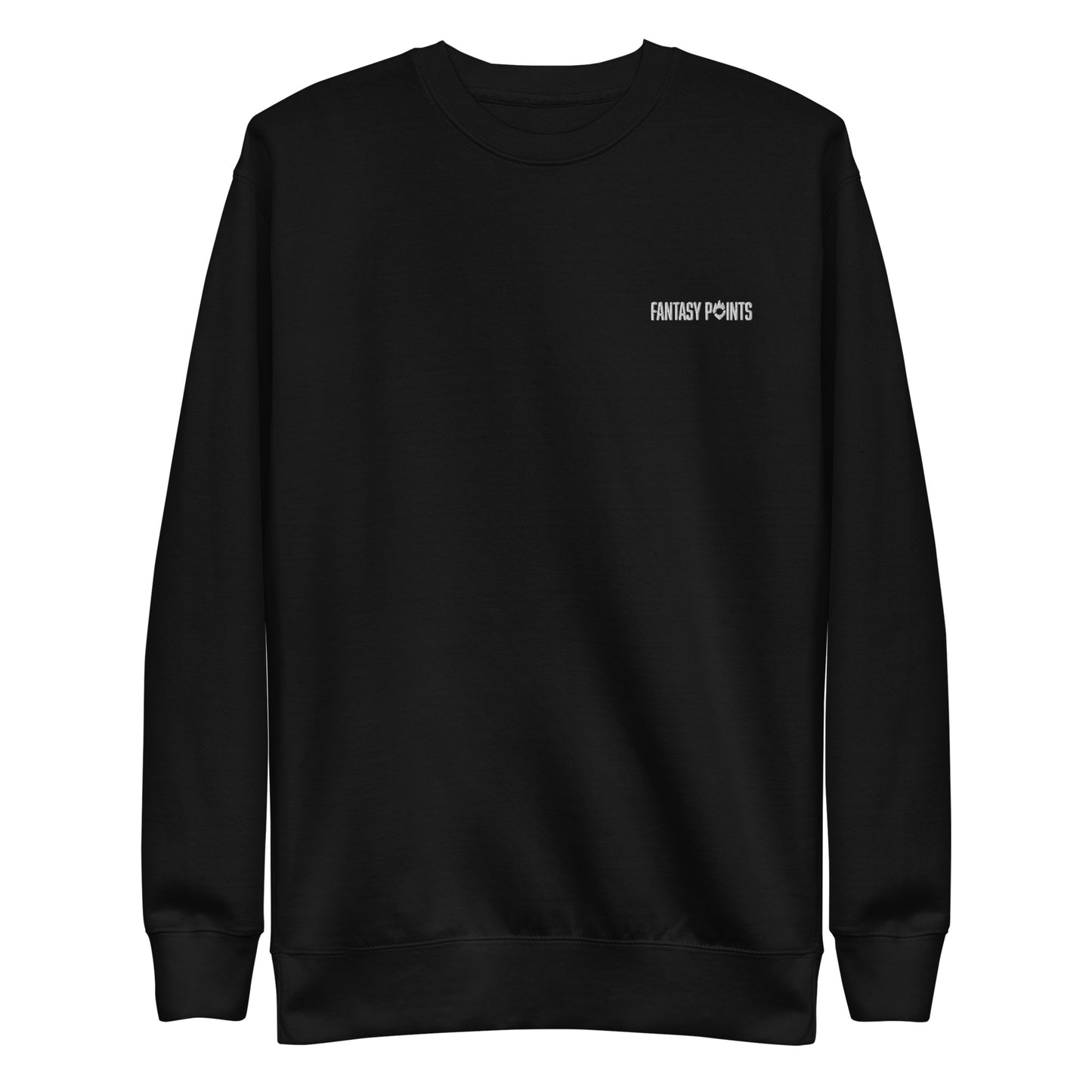 All-White Wordmark Unisex Premium Sweatshirt