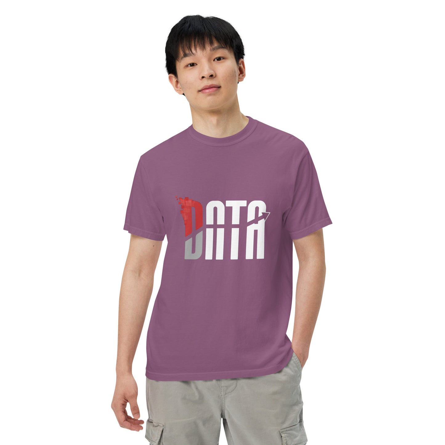 Data Logo Men’s Garment Dyed Heavyweight T-Shirt