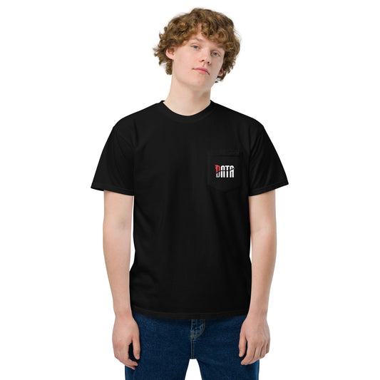 Data Logo Unisex Garment-Dyed Pocket T-Shirt