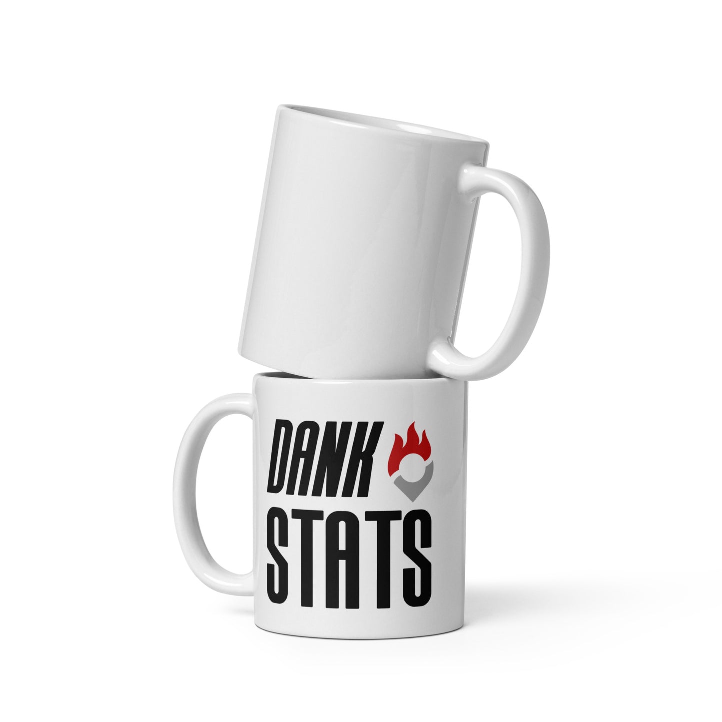 Dank Stats White Glossy Mug
